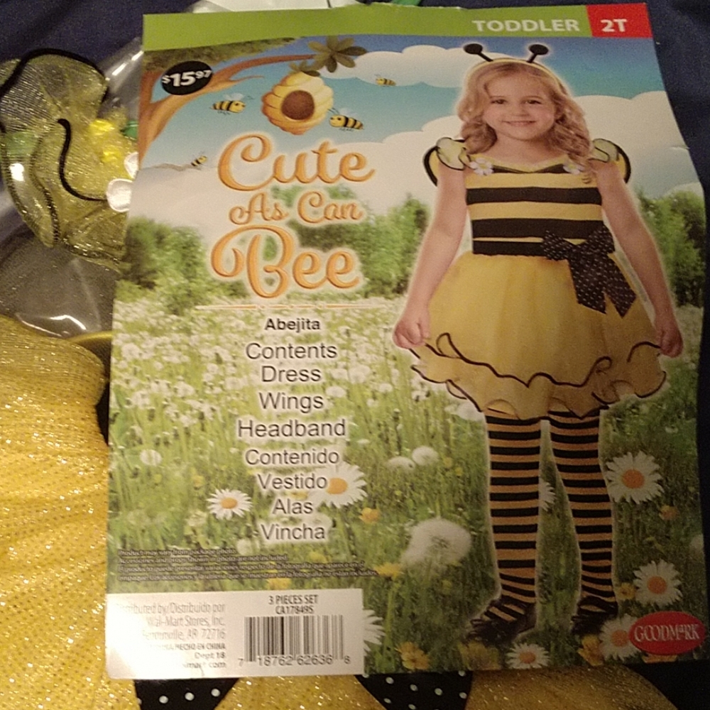 NWT 2T Bumble bee Halloween Costume/dress up
